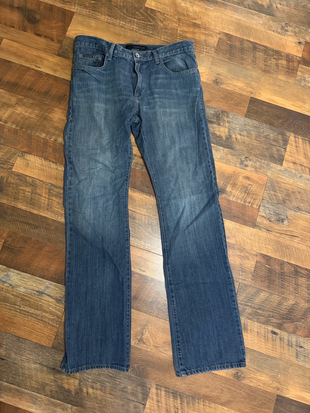 Calvin Klein Men's Dark Blue Bootcut Jeans